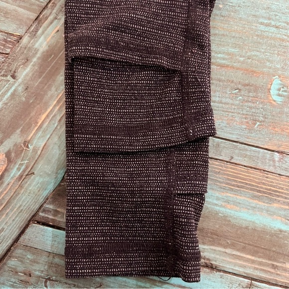 Triple Flip Heathered Grey Black Leggings Size 12 - Picture 9 of 9